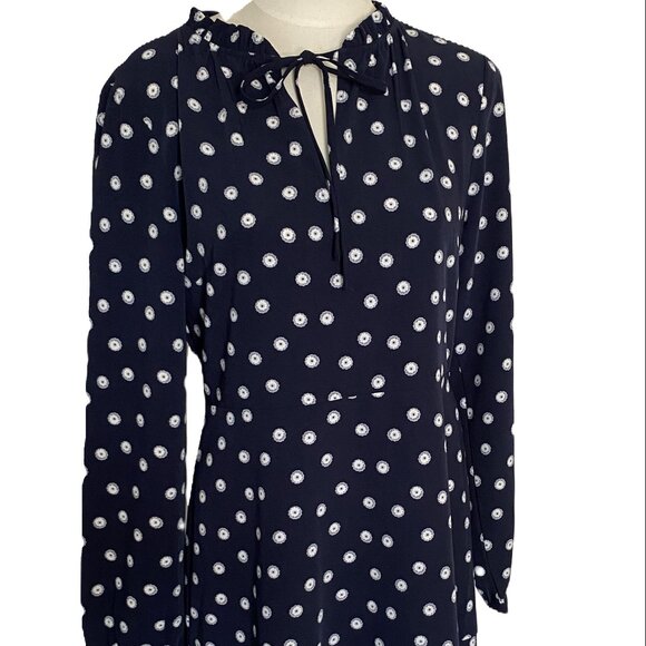NWT LOFT Navy Blue Dress sz 4 - Picture 1 of 10